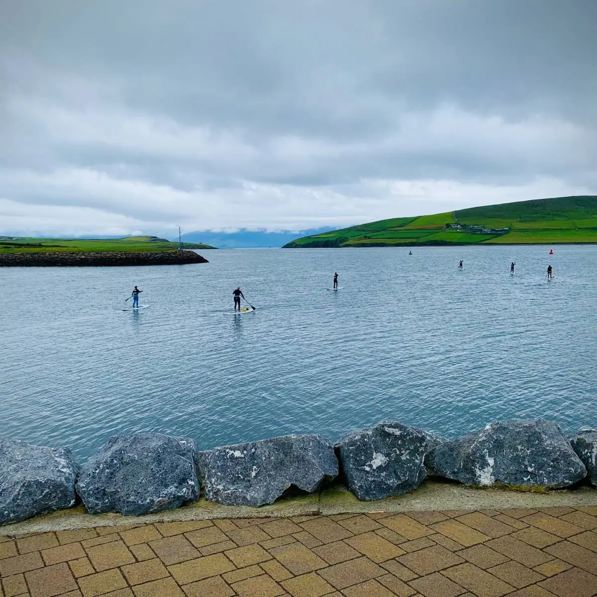 Stand Up Puddling in Dingle. Ventry Farm Cottages, Dingle Peninsula, Ventry Beach.