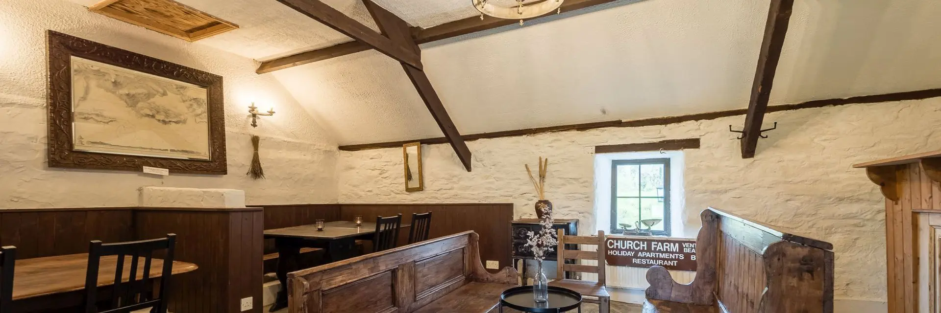 Ventry Farm Cottages. Traditional Irish stone cottages. Dingle Peninsula, Ventry Beach, Co. Kerry, Ireland.